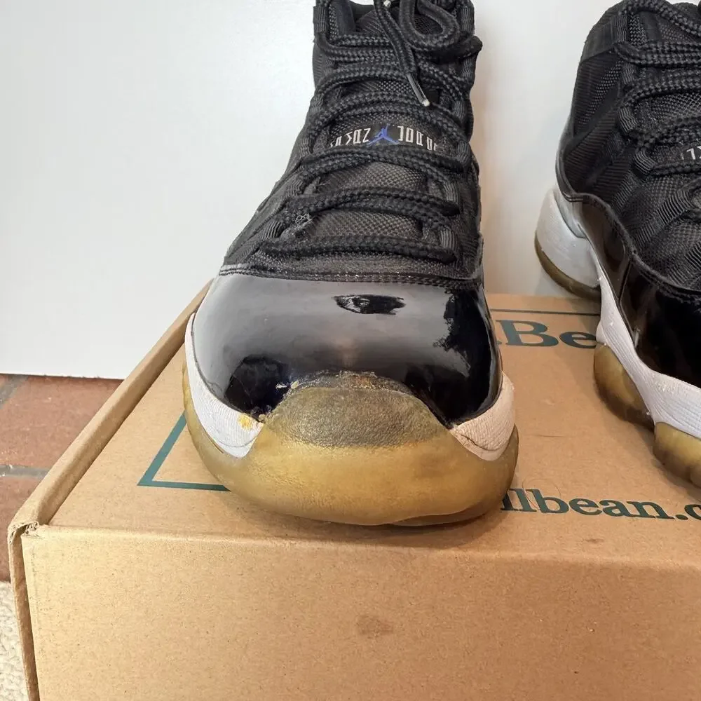 Nike Air Jordan 11 Retro 2009 Space Jam Black Mens Size 10.5 Basketball Shoes